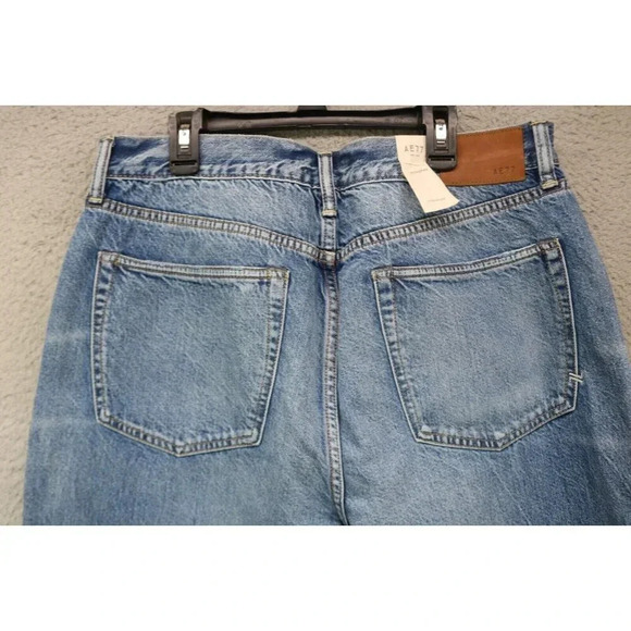AE77 Stovepipe Jeans-Size 14 Regular-American Eagle-Organic Cotton-Nice - Picture 8 of 12